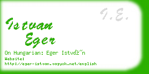 istvan eger business card